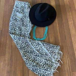 *NEVER WORN* Distressed Cheetah Bells